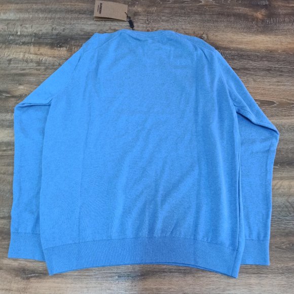 Burberry Blue Color Logo Cotton